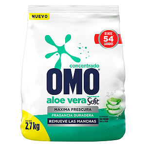 DETERGENTE OMO MATIC 2,7 KILOS CON ALOE VERA 