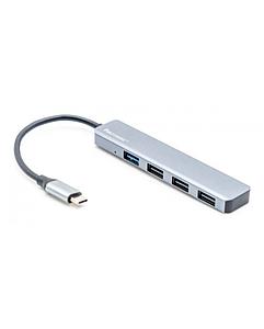HUB USB TIPO C TECMASTER 4 PUERTOS TM-100526