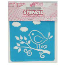STENCIL ACRILEX PAJAROS 10 X 10 1259