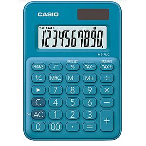 CALCULADORA CASIO DE ESCRITORIO 10 DIGITOS MS-7UC-BU