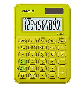 CALCULADORA CASIO DE ESCRITORIO 10 DIGITOS MS-7UC-YG