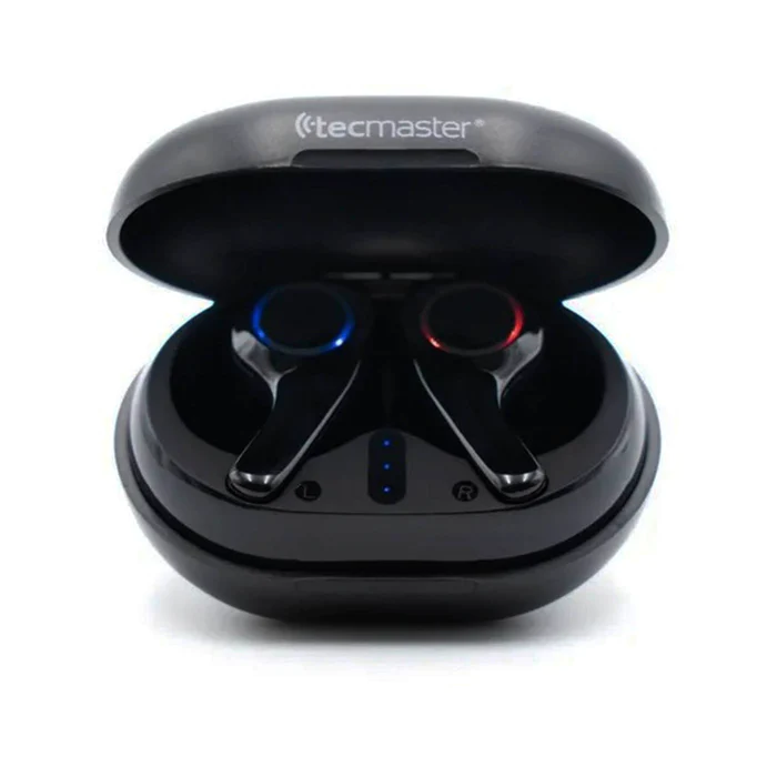 AUDIFONOS TECMASTER BT EARBUDS TWS NEGRO
