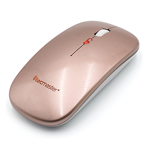MOUSE DUAL TECMASTER INALAMBRICO Y BT V5.0 RECARGABLE ROSADO