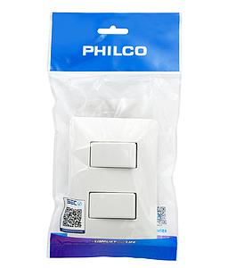INTERRUPTOR DOBLE PHILCO 250V 10A 19PLC78560