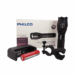 LINTERNA PHILCO SWAT RECARGABLE CON SOPORTE BICICLETA SW150