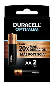 PILA ALCALINA DURACELL OPTIUM BLISTER AAx 2 UND