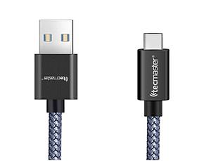 CABLE TIPO C - USB A 3.0 REFORZADO TECMASTER TM-200532