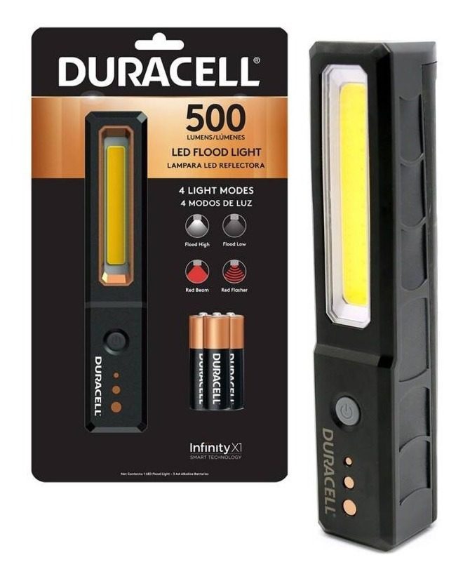 LINTERNA LED DURACELL 500 LUMENS REFLECTORA DW500