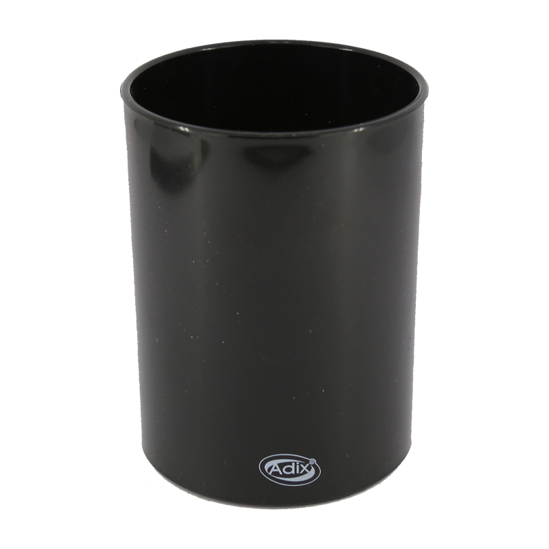 PORTA LAPIZ REDONDO ADIX PLASTICO NEGRO