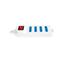 ALARGADOR MULTIPLE PHILCO CON SWITCH 4 POS. BLANCO 3MTS.