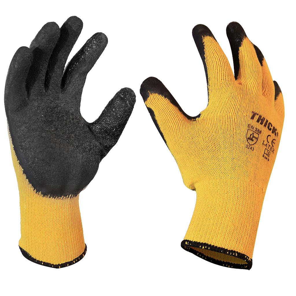 GUANTE THICK PALMA LATEX AMARILLO