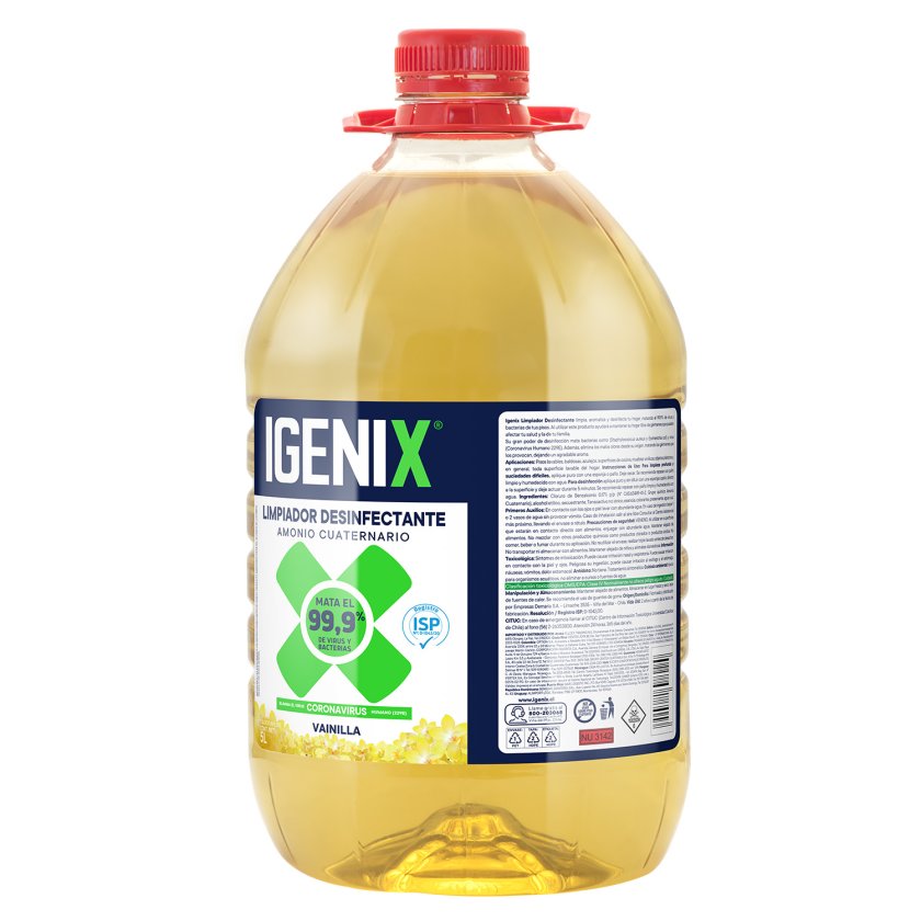 LIMPIADOR DESINFECTANTE IGENIX VAINILLA 5 LTRS. ( CA )
