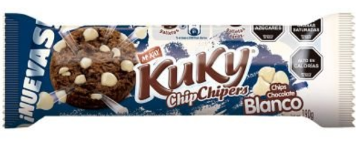 GALLETAS KUKY CHIP CHIPERS CHOCOLATE BLANCO 190GRS.