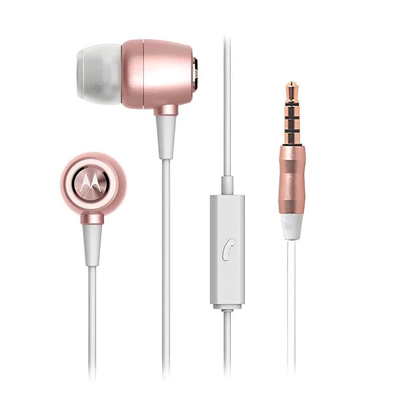 AUDIFONOS MOTOROLA EARBUDS SH009 C/MICROFONO ROSA GOLD