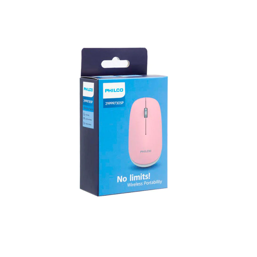 MOUSE INALAMBRICO PHILCO ROSADO 29PPR7305R