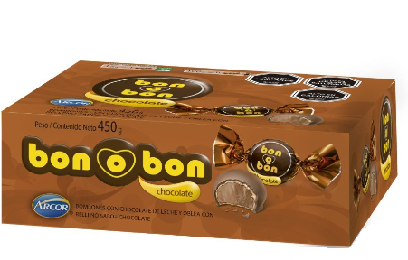 ESTUCHE CHOCOLATE BON O BON CHOCOLATE 450 GRS.
