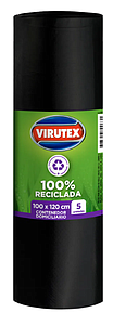 BOLSA BASURA VIRUTEX 100 X 120 CLASICA  BIO ROLLO ( 5 unidades)