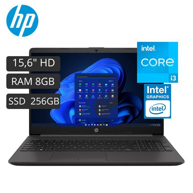 NOTEBOOK HP 250 G8 Intel Core i3-1115G4 8GB 256GB SSD 15.6" WIN 11 HOME