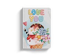 LIBRETA FLEXI MINI LOVE YOU 64 HJS. 5MM