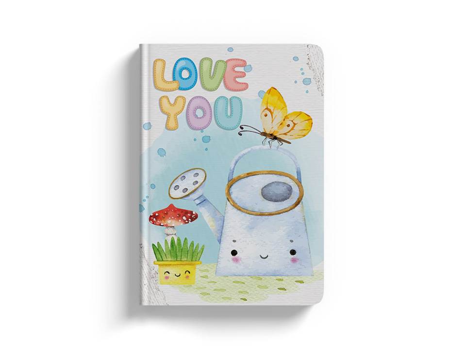 LIBRETA FLEXI MINI LOVE YOU 64 HJS. 5MM