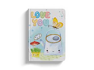LIBRETA FLEXI MINI LOVE YOU 64 HJS. 5MM