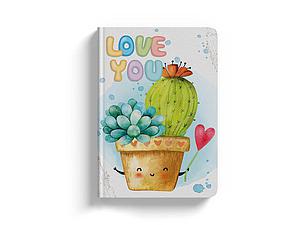 LIBRETA FLEXI MINI LOVE YOU 64 HJS. 5MM
