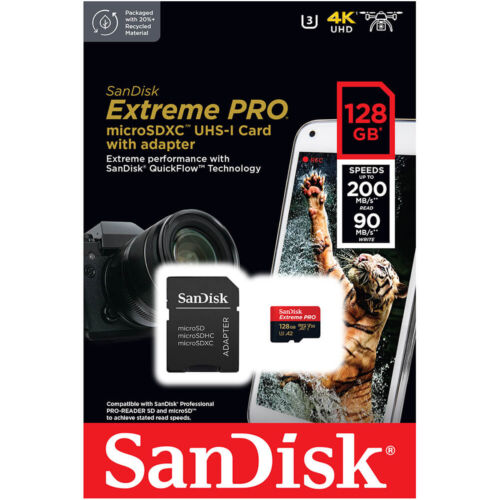 TARJETA DE MEMORIA SANDISK128GB MICROSD EXTREME PRO A2 200MB/s