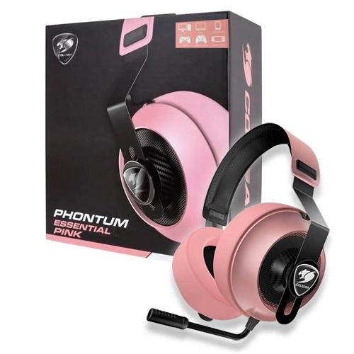 AUDIFONO GAMER COUGAR PHONTUM ESSENTIAL ROSADO
