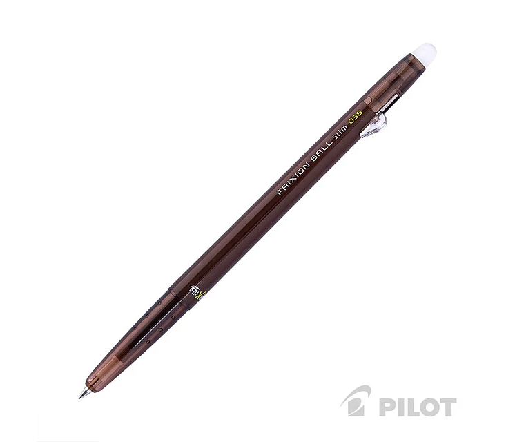 LAPIZ GEL FRIXION BALL SLIM 0.38 CAFE
