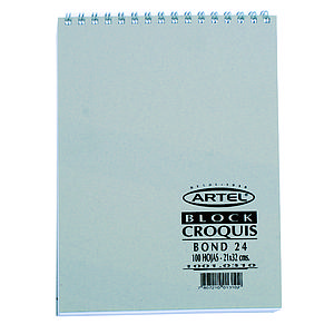 BLOCK CROQUERA ARTEL BOND24 80GR. OFICIO 21 X 32 CMS 80HJS.