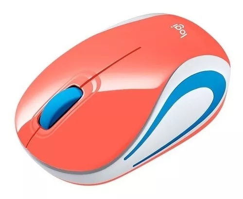 MINI MOUSE INALAMBRICO LOGITECH M187 CORAL