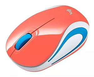 MINI MOUSE INALAMBRICO LOGITECH M187 CORAL