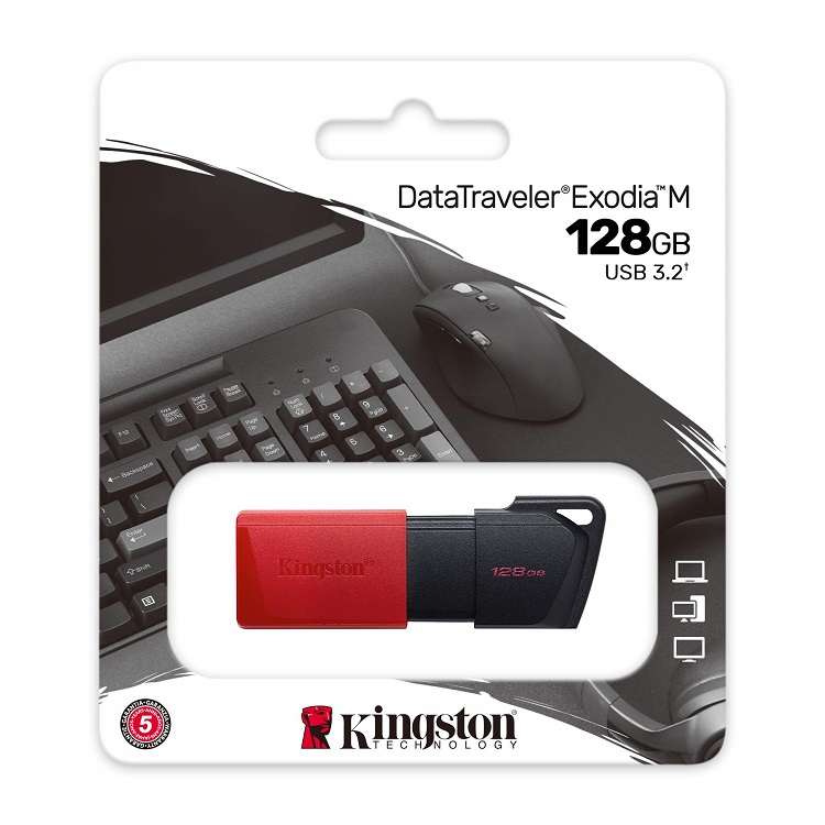 PENDRIVE KINGSTON DTXM/128GB 3.2 DATATRAVELER EXODIA ROJO