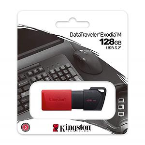PENDRIVE KINGSTON DTXM/128GB 3.2 DATATRAVELER EXODIA ROJO