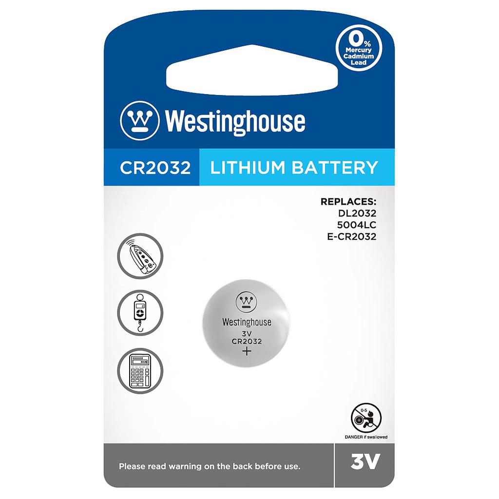 PILA WESTINGHOUSE CR2032 3V LITHIO