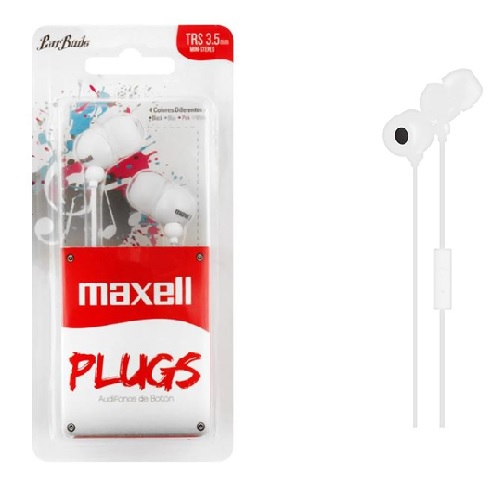 AUDIFONO MAXELL MANOS LIBRES BLANCOS IN-MIC