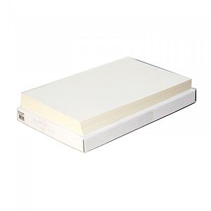CAJA OPALINA GOFRADA OFICIO CREAM x 125 Unidades. 200GRS.