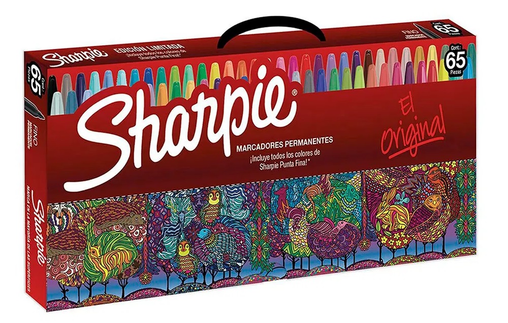 MARCADOR PERMANENTE SHARPIE FINO 65 PZS