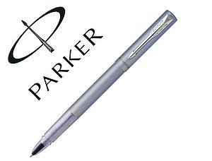 ROLLER BALL PARKER VECTOR XL PLATA AZULADO TINTA NEGRA (2159775)