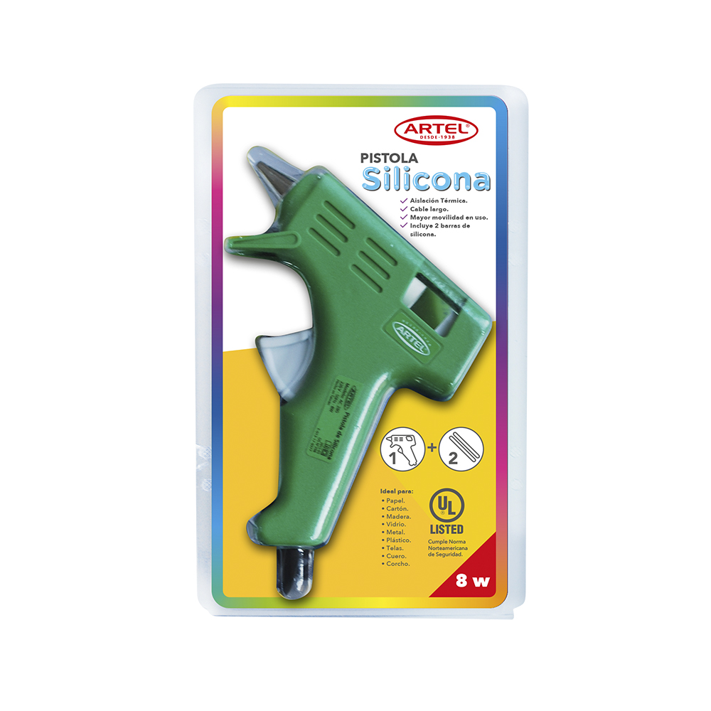 PISTOLA DE SILICONA CHICA ARTEL 220W 10W VERDE