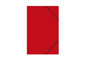 CARPETA CARTON BUHO C/ELASTICO ROJA