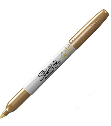 MARCADOR SHARPIE FINO DORADO METALICO