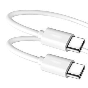 CABLE USB-C A USB-C TECMASTER 1.5M BLANCO 20V 100W