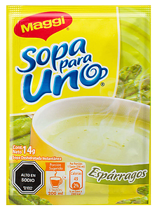 SOPA MAGGI PARA UNO ESPARRAGOS 14 GRS.