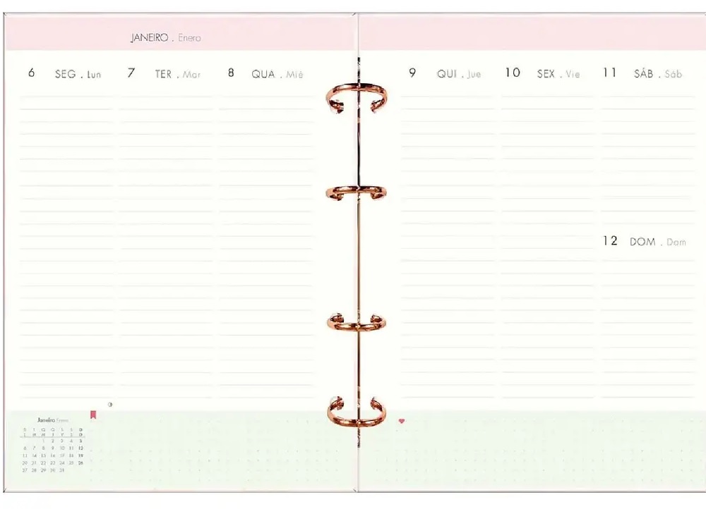 AGENDA TILIBRA PLANNER 2025 ARCHIVADOR M7 SOHO SEMANA A LA VISTA