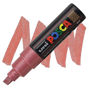 MARCADOR POSCA PC-8K ROJO METALICO 8.0 MM