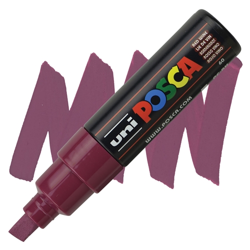 MARCADOR POSCA PC-8K ROJO VINO 8.0 MM