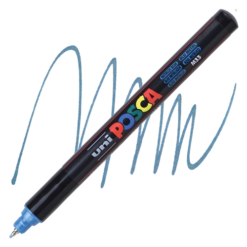 MARCADOR POSCA 1MR AZUL METALICO 0.7MM