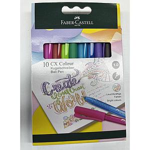 PACK LAPIZ PASTA FABER 1.0 CX COLOUR 10 UNIDADES