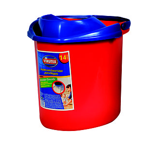 BALDE VIRUTEX CON ESCURRIDOR 14 Lts ( LA )